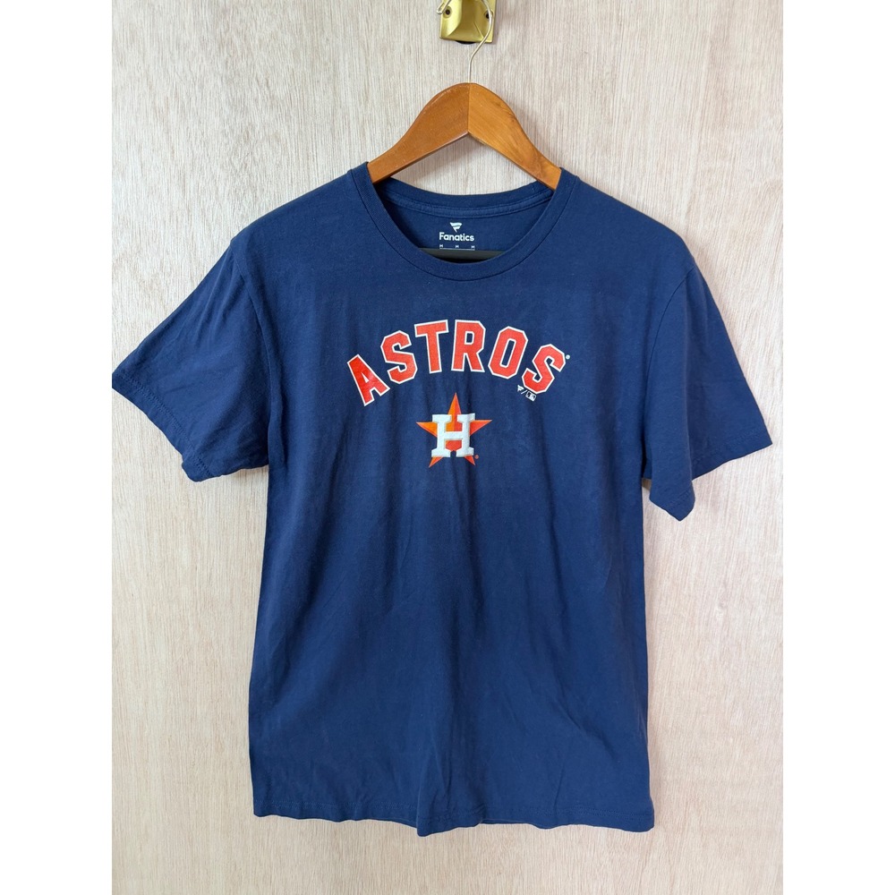 Fanatics Houston Astros Dawley 6 MLB Graphic T-Shirt Mens Medium Navy Blue
